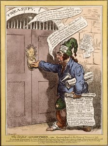 Satirical Cartoon in the Daily Advertiser Regarding Dundas Speech in the House of Commons, 1797 by James Gillray