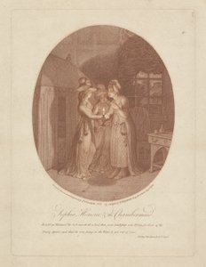 Sophia, Honour, and the Chambermaid, scene from Tom Jones by Henry Fielding by James Gillray