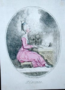 St. Cecilia by James Gillray