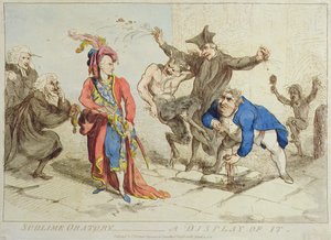 Sublime Oration: A Display of It by James Gillray
