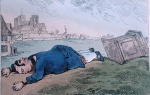 The Fall of Dagon, or Rare News for Leadenhall Street, published by William Humphrey in 1784 by James Gillray