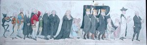 The Funeral Procession of Miss Regency by James Gillray