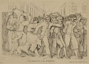 The Liberty of the Subject by James Gillray