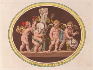 The Marriage of Cupid & Psyche, pub. 1797 by James Gillray