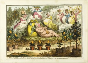 The Orangerie by James Gillray