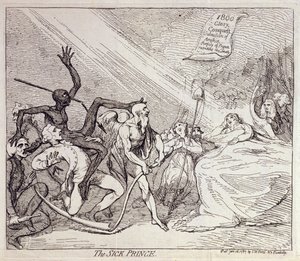 The Sick Prince by James Gillray