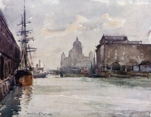 Dock Board Offices from the Albert Dock by James Hamilton Hay