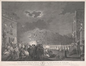 The Riot in Broad Street on the Seventh of June 1780 by James Heath