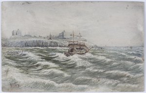 Stranding of the Beloy of Littlehampton and Loss of the Life Boat Crew of the Tyne by James Henry Cleet