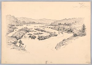 River Rapids, Design for Washington Board of Trade Dinner, May 13, 1908 by James Henry Moser