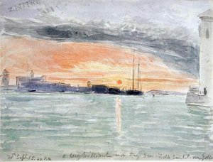 The Zattere, Sunset by James Holland