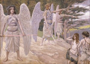 Adam and Eve Driven From Paradise by James Jacques Joseph Tissot