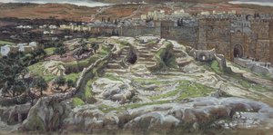 Golgotha and the Holy Sepulchre in our Lords Time, illustration for The Life of Christ, c.1886-94