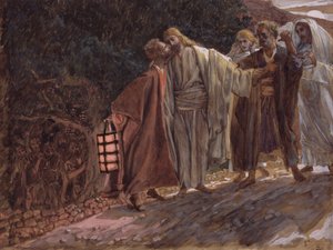 Hail Master, and He Kissed Him, illustration for The Life of Christ, c.1886-94