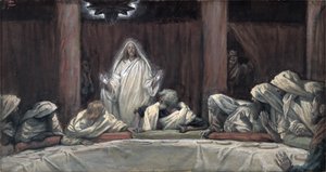 He Appeared to the Eleven as They Sat at Meat, illustration for The Life of Christ