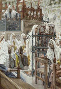 Jesus Unrolls the Book in the Synagogue, Illustration for The Life of Christ, c.1886-96