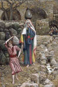 Jesus and His Mother at the Fountain, illustration for The Life of Christ, c.1886-94