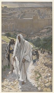 Jesus goes in the Evening to Bethany, illustration from The Life of Our Lord Jesus Christ