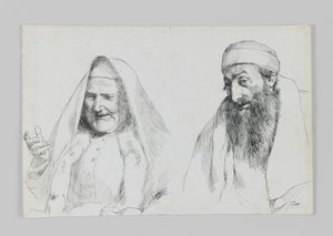 Jew and Jewess, illustration from The Life of Our Lord Jesus Christ