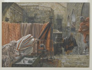 Joseph of Arimathea Seeks Pilate to Beg Permission to Remove the Body of Jesus, illustration from The Life of Our Lord Jesus Christ