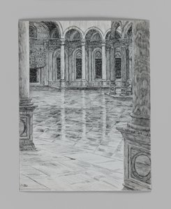 Portico of the Mosque of Mohamet-Ali, illustration from The Life of Our Lord Jesus Christ by James Jacques Joseph Tissot