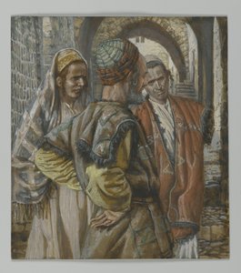 Simon the Cyrenian and His Two Sons Alexander and Rufus, illustration from The Life of Our Lord Jesus Christ by James Jacques Joseph Tissot