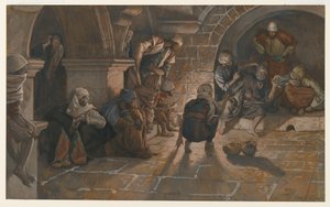 The Second Denial of Saint Peter, illustration from The Life of Our Lord Jesus Christ