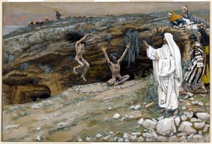 The Two Men Possessed with Unclean Spirits, illustration for The Life of Christ by James Jacques Joseph Tissot