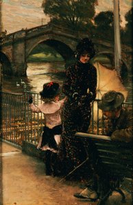 The Artist, Mrs. Kathleen Newton and Her Niece, Lilian Hervey, by the Thames at Richmond, 1878-79