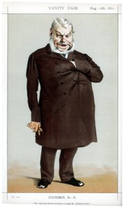 The only man who is ever known to make Mr Gladstone smile, 1871 by James Jacques Joseph Tissot