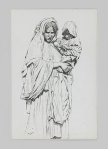 Woman and child of Jericho, illustration from The Life of Our Lord Jesus Christ