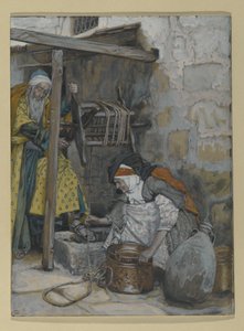 Zacharias and Elizabeth, illustration for The Life of Christ