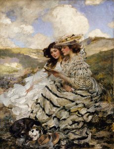 On the Dunes Lady Shannon and Kitty, ca. 1900-1910