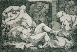 Ugolino and his Sons in the Tower of Famine, 18th century by James Jefferys