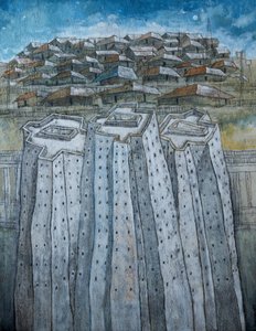 Urban Hillside Contrast by James Kamande