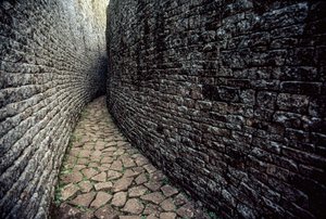 The Ruins of Great Zimbabwe were built between 1250 A.D.