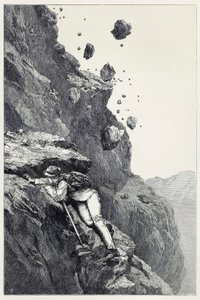 A Cannonade on the Matterhorn, from Scrambles amongst the Alps in the years 1860 - 69, pub. 1871 by James Mahoney