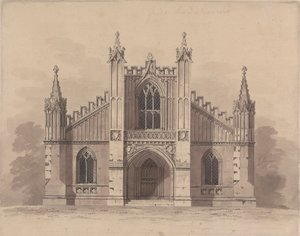 Etched State with Revisions of Design 11, Plate 9 of A Collection of Designs for Rural Retreats by James Malton