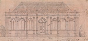 Preparatory Drawing for Design 20, Plate 18 of A Collection of Designs for Rural Retreats by James Malton