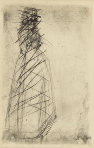 Impressions from cancelled plates by Whistler - Fumette Standing