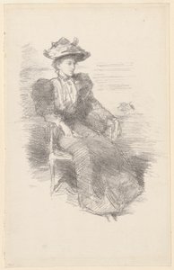 A Portrait: Mildred Howells by James Abbott McNeill Whistler