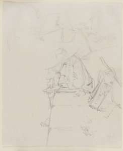 A Man Seated on the Edge of a Wall by James Abbott McNeill Whistler