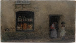 An Orange Note: Sweet Shop by James Abbott McNeill Whistler