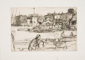 Black Lion Wharf by James McNeill Whistler