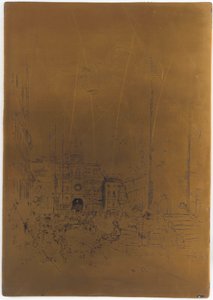 Cancelled Printing Plate for The Piazzetta