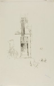 Cocks and Hens, Hôtel Colbert by James Abbott McNeill Whistler