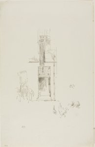 Cocks and Hens, Hôtel Colbert by James Abbott McNeill Whistler