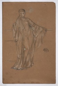Draped Figure at a Railing