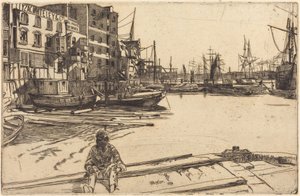 Eagle Wharf by James McNeill Whistler