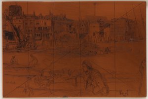 Etching Plate: Black Lion Wharf